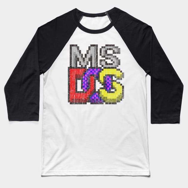 MSDOS Baseball T-Shirt by vender